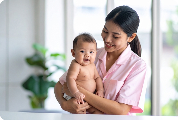 Cảm nhận dịch vụ bảo mẫu tại gia cùng gia đình chị Nhung anh Thắng